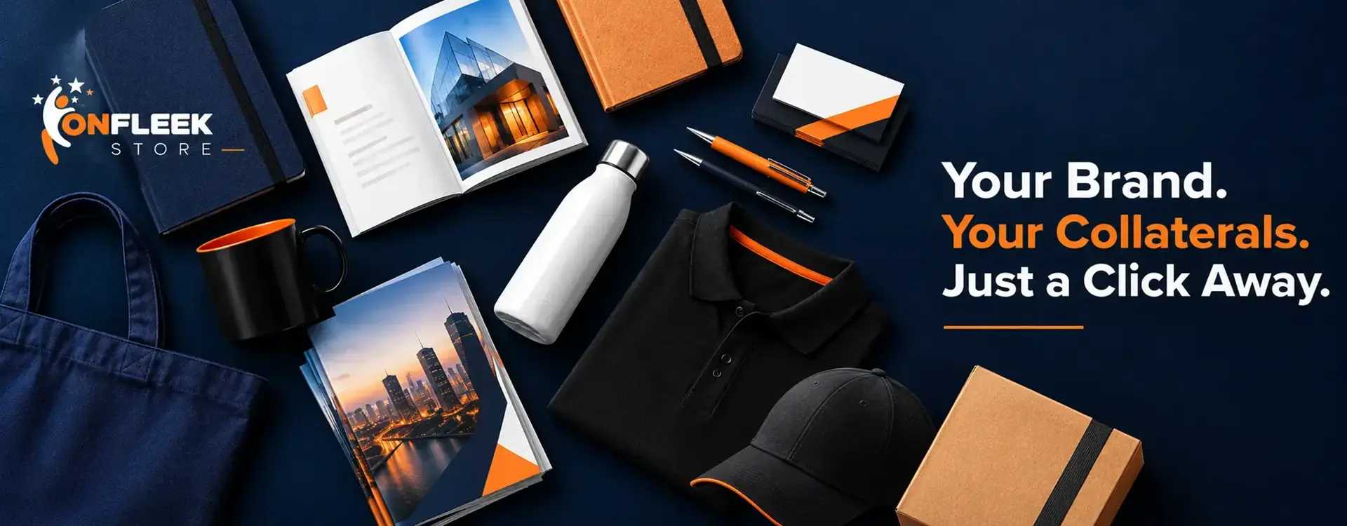 Onfleek Corporate Merchandise Flat Lay